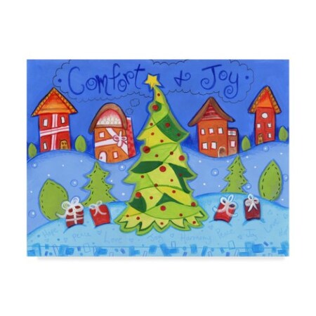 Trademark Fine Art Valarie Wade 'Christmas Village' Canvas Art, 14x19 ALI33495-C1419GG